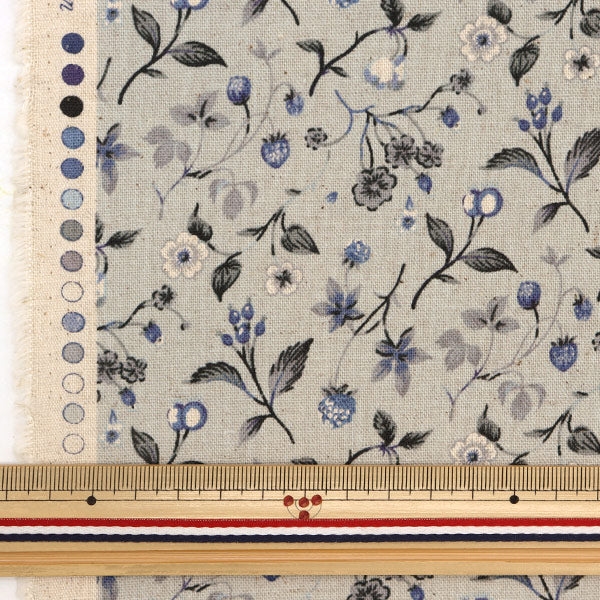 [Quantité à partir de 5] Tissu "Saxophone en toile en lin en coton Yuz-872-4" Collection Yuwa Ariwa Shuten Munsell