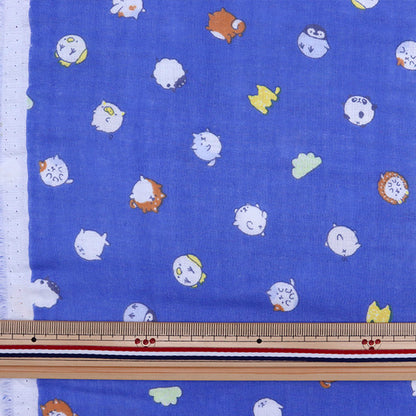 [Quantità da 5] Tessuto "Doppia Garza MOFUNIMAL Dot Pattern Blu YPA-21010-1D” KOKKA