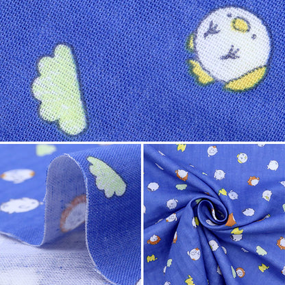 [Quantità da 5] Tessuto "Doppia Garza MOFUNIMAL Dot Pattern Blu YPA-21010-1D” KOKKA