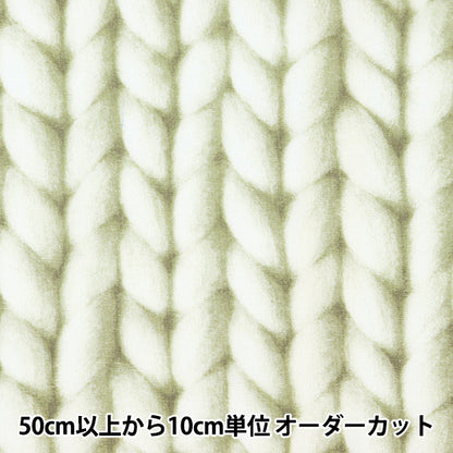 【数量5から】 生地 『シーチング ウォールプリント リアル起毛 大 白 YKA-86040-1A』 KOKKA コッカ