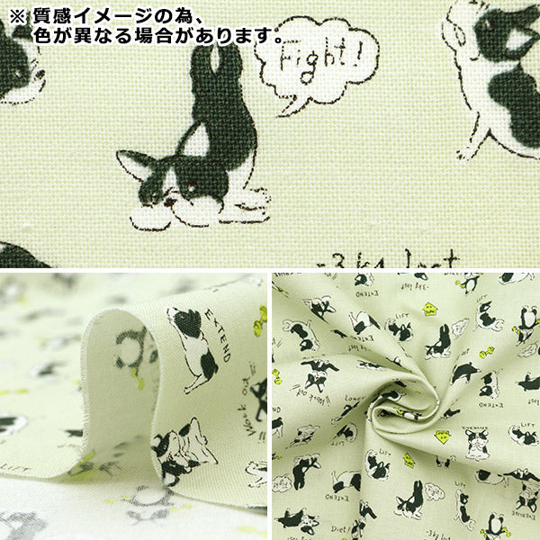 【数量5から】 生地 『シーチング ちびプリ フレンチブル イエロー YKA-89000-1C』 KOKKA コッカ