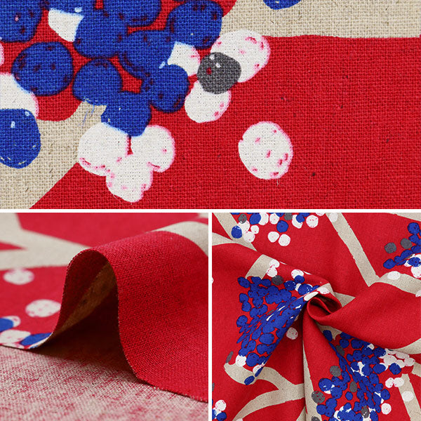 [Quantità a partire da 5] Tessuto "ECHINO BANANA BANANA LINO DI LINO DI LINO DELLA CANVA EKX97400A" KOKKA