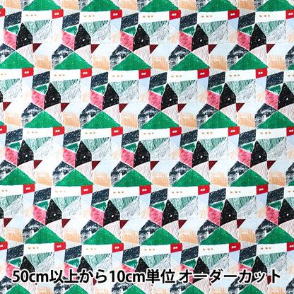 【数量5から】 生地 『KESHIKI 綿麻キャンバス 住宅街 EWX-4000-1A』 KOKKA コッカ