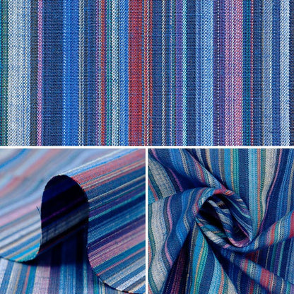 [Cantidad a partir de 5] Tela "Stripe Ram-ST18921 teñido de Yar"