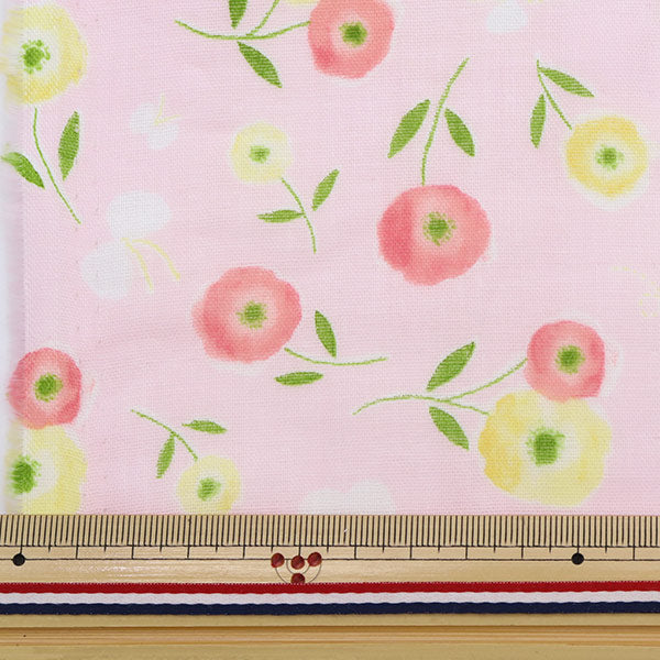 【数量5から】 生地 『Wガーゼ 水彩タッチ AP21910-1C』