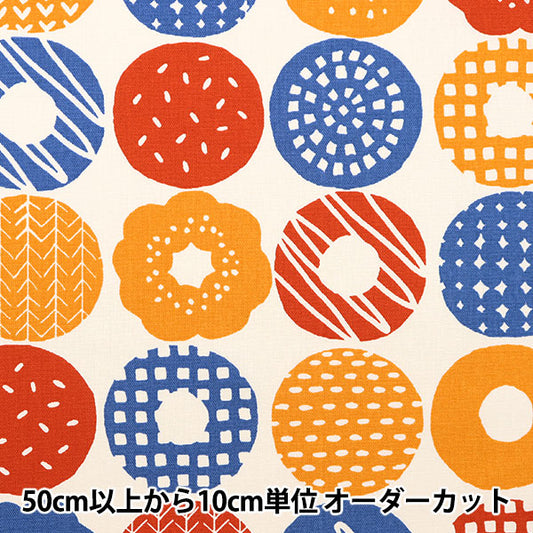 [Количество, начиная с 5] Ткань 『Оксфорд Nordic Pattern Red X Blue AP31903-3A"