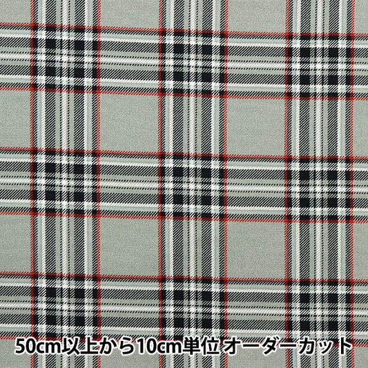 [Количество, начиная с 5] Ткань 『Оксфорд Тартан проверяйте серый ap31802-b"