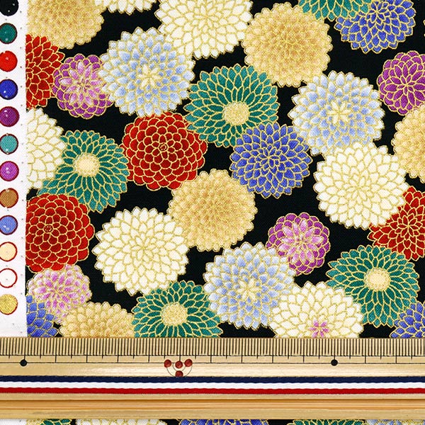 [الكمية تبدأ من 5] الأقمشة 『الأغطية نمط ياباني بريق أسود AP32701-2e"