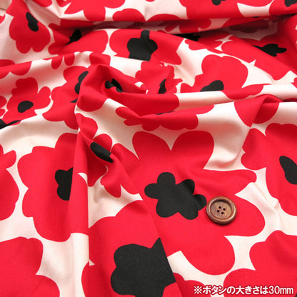 【数量5から】 生地 『花柄ツイルプリント KTS3676-B』 COTTON KOBAYASHI コットンこばやし 小林繊維