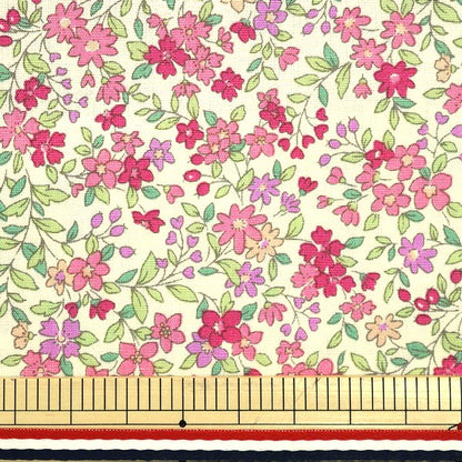 【数量5から】 生地 『ブロードプリント生地 花柄KTS2704 入園 入学 ピンク』 COTTON KOBAYASHI コットンこばやし 小林繊維