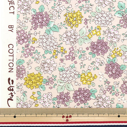 [Quantity from 5] Fabric "Broad floret KTS6735-E" COTTON KOBAYASHI