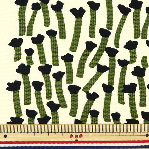 【数量5から】 生地 『う早この布 10番キャンバス カラー花 クロ UP5797-B』 COTTON KOBAYASHI コットンこばやし 小林繊維