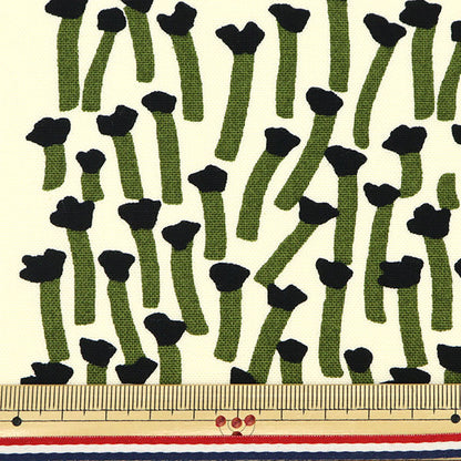 【数量5から】 生地 『う早この布 10番キャンバス カラー花 クロ UP5797-B』 COTTON KOBAYASHI コットンこばやし 小林繊維