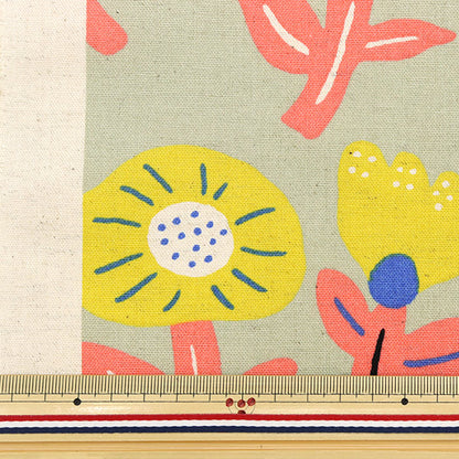 【数量5から】 生地 『綿麻キャンバス ビスケット UP5805-D』 COTTON KOBAYASHI コットンこばやし 小林繊維