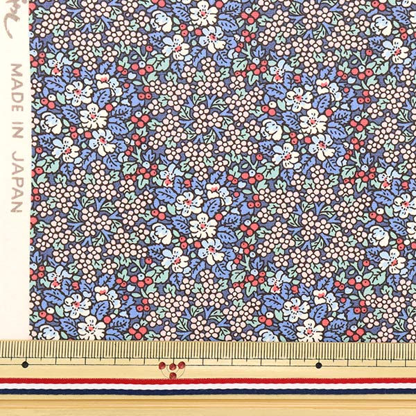 【数量5から】 生地 『ブロード 花柄 青 KTS6826-B』 COTTON KOBAYASHI コットンこばやし 小林繊維