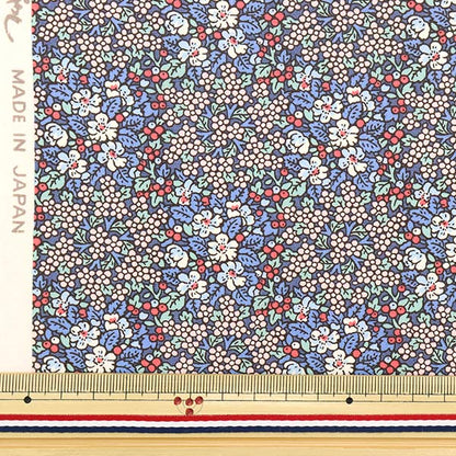 【数量5から】 生地 『ブロード 花柄 青 KTS6826-B』 COTTON KOBAYASHI コットンこばやし 小林繊維