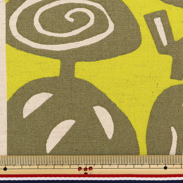 [Quantità da 5] Tessuto “Panno Uhayako Cotone Lino Tela Five Giallo UP5785-E" COTTON KOBAYASHI
