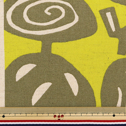[Quantità da 5] Tessuto “Panno Uhayako Cotone Lino Tela Five Giallo UP5785-E" COTTON KOBAYASHI