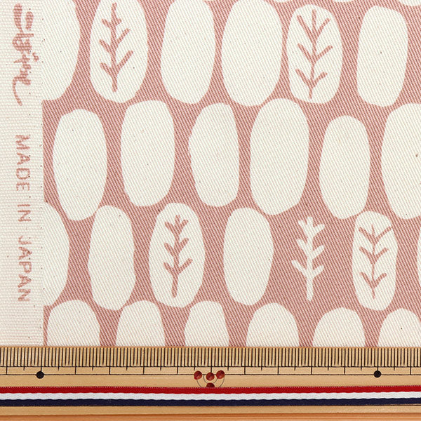 [Quantity from 5] Fabric "Twill finger forest pink KTS-6811-A" COTTON KOBAYASHI