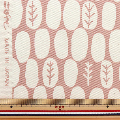 [Quantity from 5] Fabric "Twill finger forest pink KTS-6811-A" COTTON KOBAYASHI