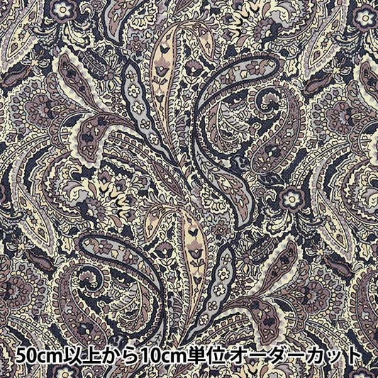 [数量5起] 织物 斜纹佩斯利黑色KSP5846-D" COTTON KOBAYASHI