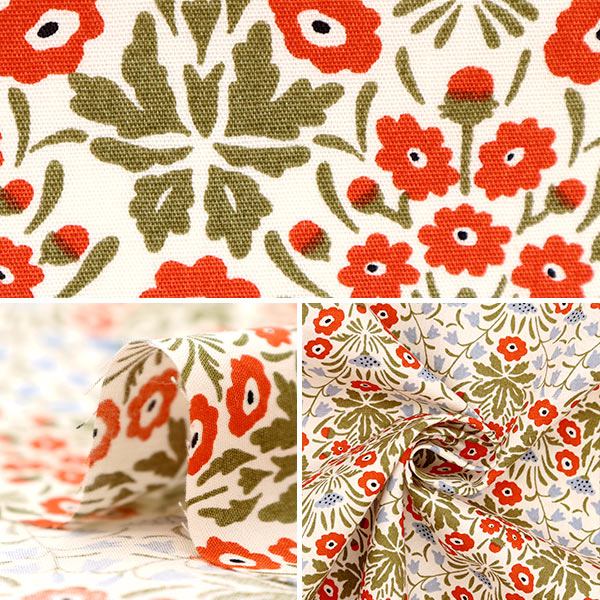 【数量5から】 生地 『う早この布 ブロード ミニシュナイの花 UP5863-A』 COTTON KOBAYASHI コットンこばやし 小林繊維