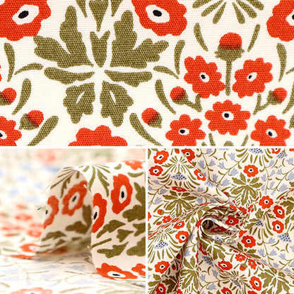 【数量5から】 生地 『う早この布 ブロード ミニシュナイの花 UP5863-A』 COTTON KOBAYASHI コットンこばやし 小林繊維