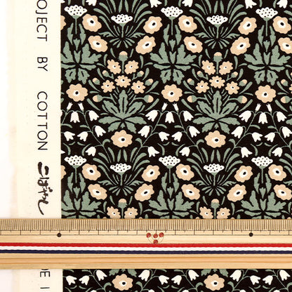 【数量5から】 生地 『う早この布 ブロード ミニシュナイの花 UP5863-C』 COTTON KOBAYASHI コットンこばやし 小林繊維