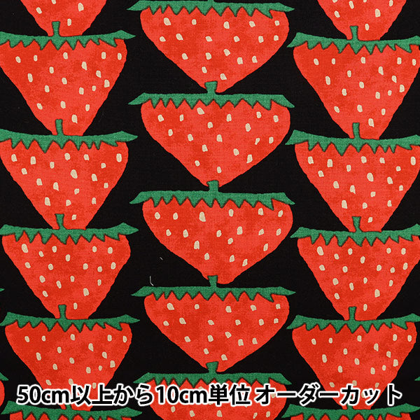 【数量5から】 生地 『う早この布 10番キャンバス いちご UP5859-C』 COTTON KOBAYASHI コットンこばやし 小林繊維