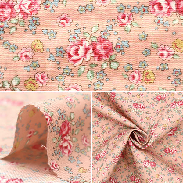 [Quantity from 5] Fabric "Broad small flower pattern pink KTS6813-A" COTTON KOBAYASH Kobayashi Textile