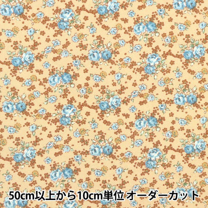 【数量5から】 生地 『ブロード 小花柄 キャラメル KTS6813-E』 COTTON KOBAYASH コットンこばやし 小林繊維