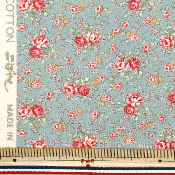 [Menge ab 5] Stoff "Breites kleines Blumenmuster Blau KTS6813-B" Cotton Kobayash Cotton Kobayashi Textile