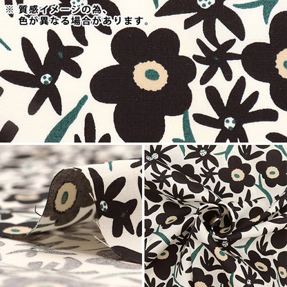 [Quantité à partir de 5] Tissu "Broad Print Mini Saison 1 Noir UP5864-B" COTTON KOBAYASHI