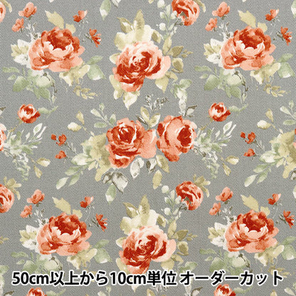 [Quantité à partir de 5] Tissu "Aquarement à imprimé serre" COTTON KOBAYASHI