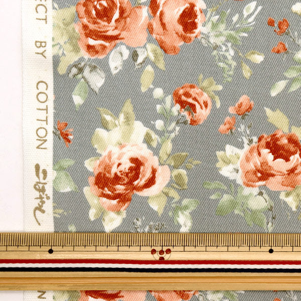 [Quantité à partir de 5] Tissu "Aquarement à imprimé serre" COTTON KOBAYASHI