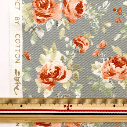 [Quantité à partir de 5] Tissu "Aquarement à imprimé serre" COTTON KOBAYASHI