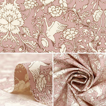 [Quantity starting from 5] Fabric "Broad floral pink KTS6955-A" COTTON KOBAYASH Cotton Kobayashi Textile