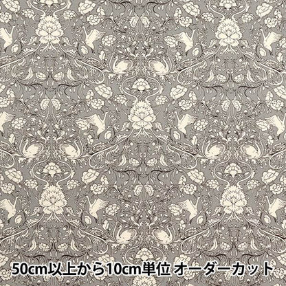 [Quantity starting from 5] Fabric "Broad Floral Gray KTS6955-D" COTTON KOBAYASH Cotton Kobayashi Textile
