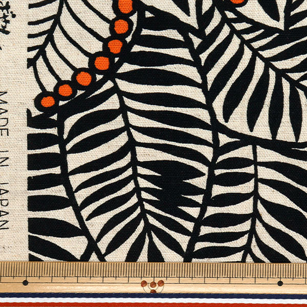 [Quantity starting from 5] Fabric "Usako fabric, cotton and linen canvas, botanical, Kinari UP5879-A" COTTON KOBAYASHI