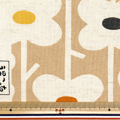 [Menge ab 5] Stoff "Usako-Stoff, Baumwolle und Leinen-Leinwand, Piccolo, Beige X Kinari Up5888-B" COTTON KOBAYASHI