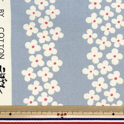 [Cantidad a partir de 5] Tela "USAKO FAZA DILA CONJUNTA HIRABLA HYRANGEA gris claro UP5896-A" COTTON KOBAYASHI