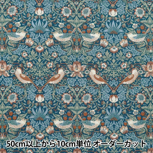[Quantity starting from 5] Fabric "MODA Best of Morris Sheeting Strawberry Thief Blue 33490-41"
