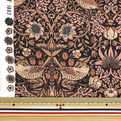 [Quantity starting from 5] Fabric "MODA Best of Morris Sheeting Strawberry Thief Terracotta 33490-43"