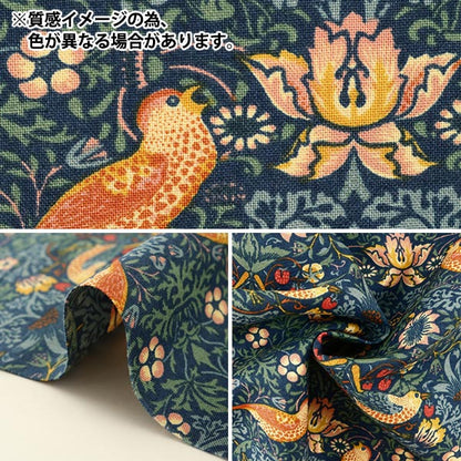 [Quantity starting from 5] Fabric "MODA Best of Morris Sheeting Strawberry Thief Terracotta 33490-43"