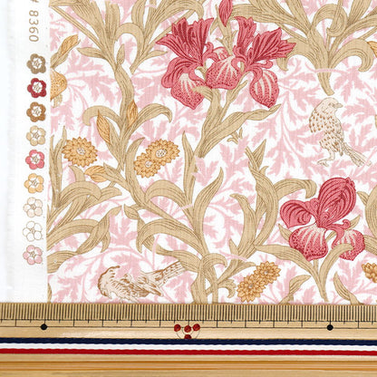 [Quantité à partir de 5] Tissu "Moda Best of Morris siège Iris Pink 8360-62"