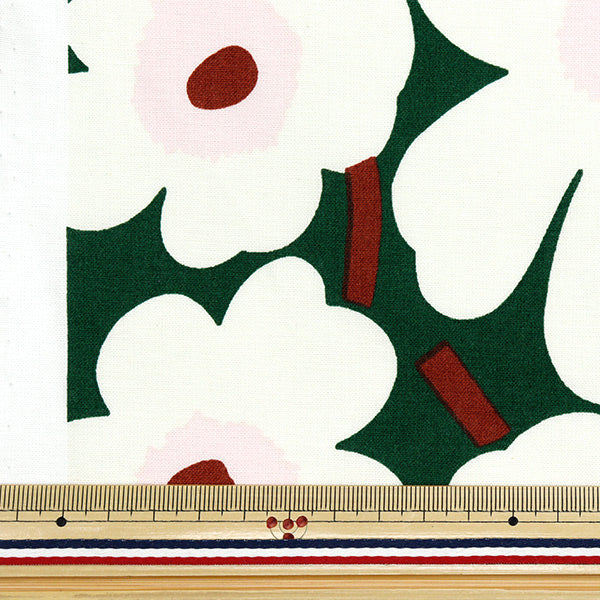 [Quantità a partire da 5] Tessuto "Marimekko Mini Unikko Japan Limited Green 066475-613"