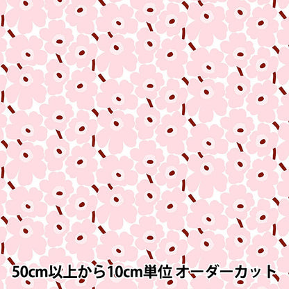 【数量5から】 生地 『マリメッコ ミニウニッコ ピンク 074309-137』