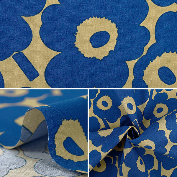 【数量5から】 生地 『マリメッコ ミニウニッコ ネイビー 066475-582』