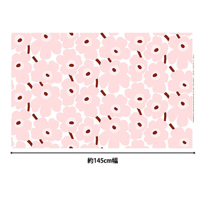 【数量5から】 生地 『マリメッコ ピエニウニッコ ホワイト×ピンク 074310-137』