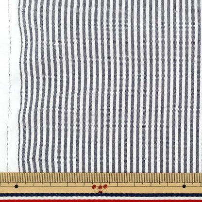 【数量5起】 織物 先染条纹海蓝色25sts - nv"